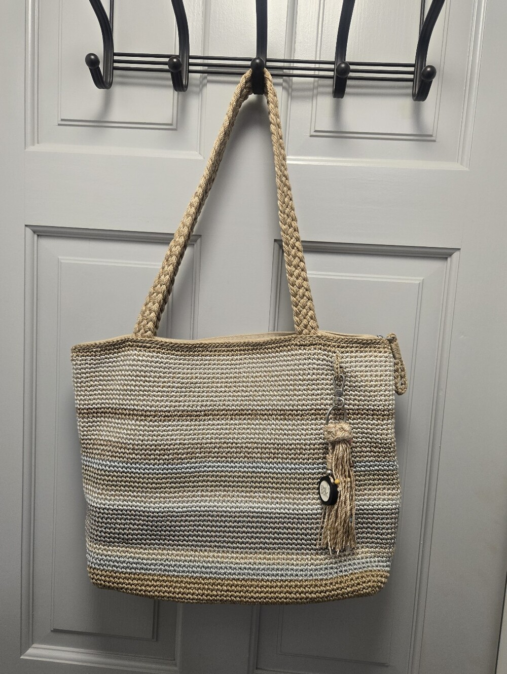 The Sak Casual Classic Tote Bag Sand Stripe Colors